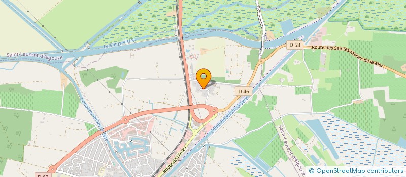 localisation de l'entreprise MADAME ELODIE MENUGE  AIGUES-MORTES