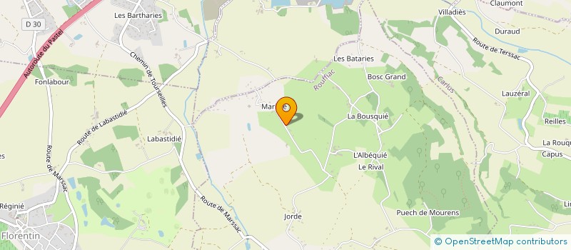 localisation de l'entreprise MADAME ELODIE MERCADIER  ROUFFIAC