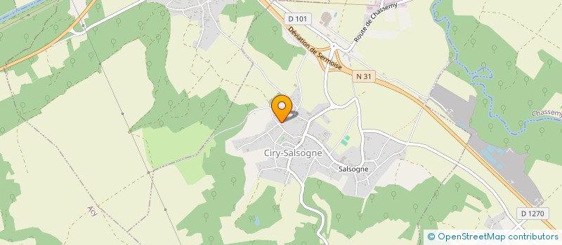 localisation de l'entreprise MADAME ELODIE MEREAUX  CIRY SALSOGNE