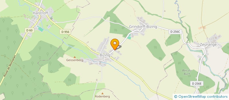 localisation de l'entreprise MADAME ELODIE MERL  GRINDORFF-BIZING