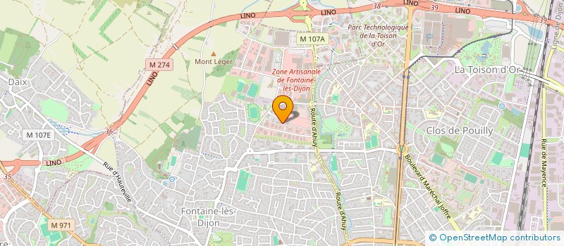 localisation de l'entreprise MADAME ELODIE MERLE  FONTAINE-LES-DIJON