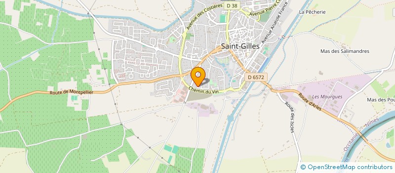 localisation de l'entreprise MADAME ELODIE METGE  SAINT-GILLES