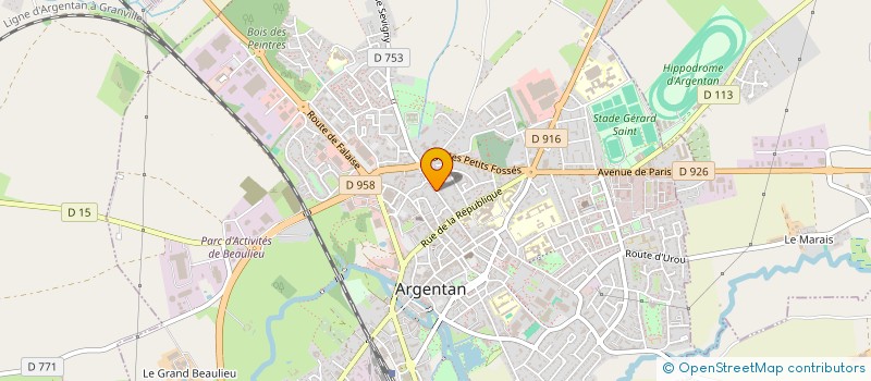 localisation de l'entreprise MADAME ELODIE MIARD  ARGENTAN