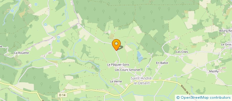 localisation de l'entreprise MADAME ELODIE MICHAUD  SAINT-ANDRE-LE-DESERT