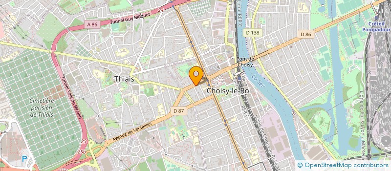 localisation de l'entreprise MADAME ELODIE MICHEL  CHOISY-LE-ROI