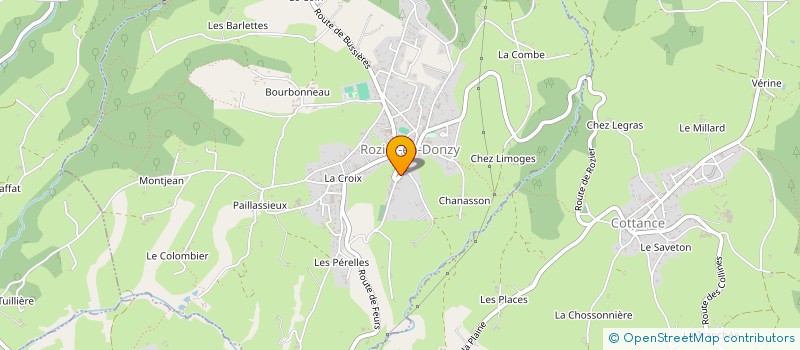 localisation de l'entreprise MADAME ELODIE MILLAUD  ROZIER-EN-DONZY