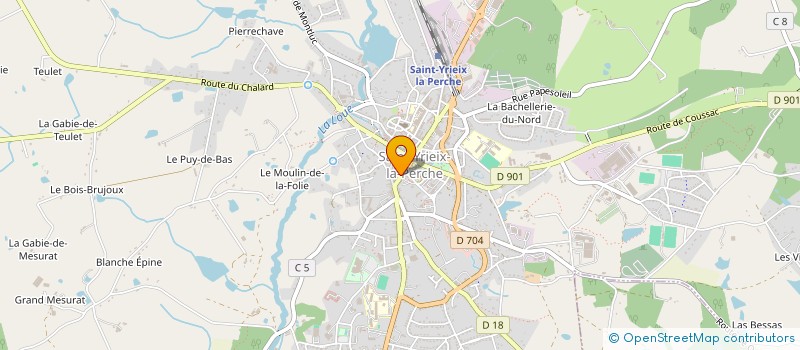 localisation de l'entreprise MADAME ELODIE MINE à SAINT-YRIEIX-LA-PERCHE