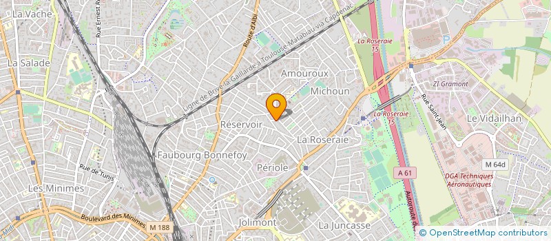 localisation de l'entreprise MADAME ELODIE MITAINE  TOULOUSE