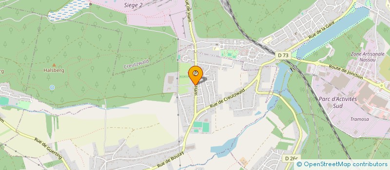 localisation de l'entreprise MADAME ELODIE MOEGEN  HAM-SOUS-VARSBERG