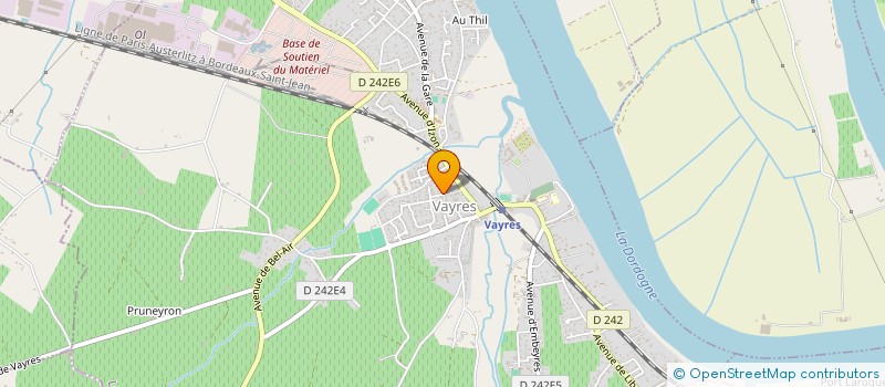 localisation de l'entreprise MADAME ELODIE MOINE  VAYRES