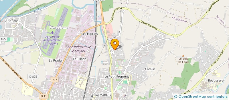 localisation de l'entreprise MADAME ELODIE MOLINA  MONTELIMAR