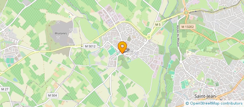 localisation de l'entreprise MADAME ELODIE MOLINA  LAVERUNE