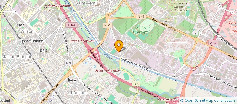 localisation de l'entreprise MADAME ELODIE MONIQUE NICOL FRAY  REIMS