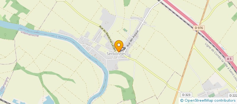 localisation de l'entreprise MADAME ELODIE MONNIER  SERBONNES