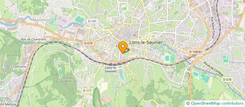 localisation de l'entreprise MADAME ELODIE MONNIER  LONS-LE-SAUNIER