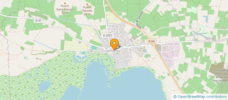 localisation de l'entreprise MADAME ELODIE MONNIER  VENDRES