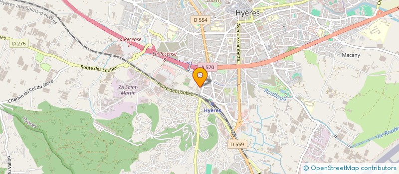 localisation de l'entreprise MADAME ELODIE MONSHOUWER à HYERES