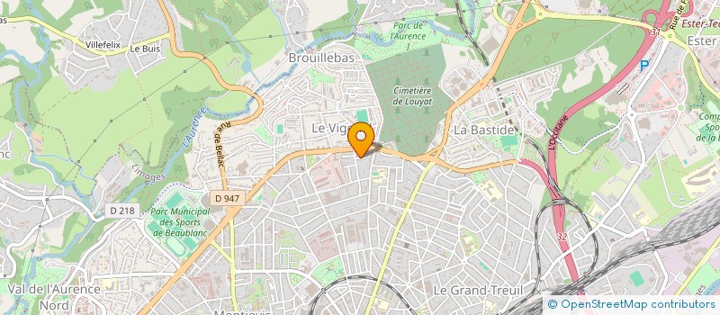 localisation de l'entreprise MADAME ELODIE MONTEIL à LIMOGES
