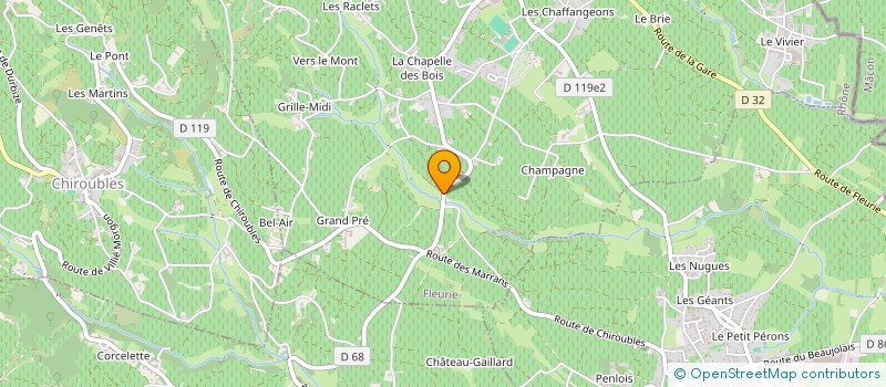 localisation de l'entreprise MADAME ELODIE MONTERRAT  FLEURIE