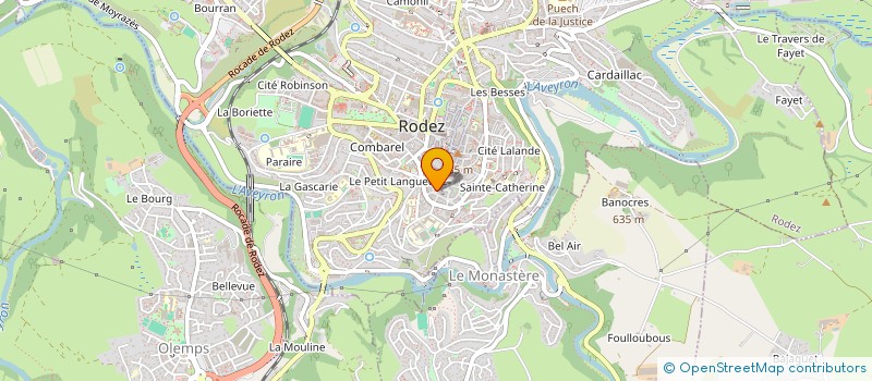 localisation de l'entreprise MADAME ELODIE MONTIALOUX à RODEZ