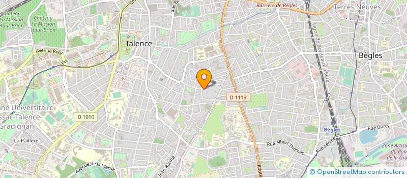 localisation de l'entreprise MADAME ELODIE MORALA  TALENCE