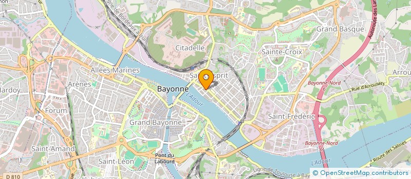 localisation de l'entreprise MADAME ELODIE MOREAU  BAYONNE