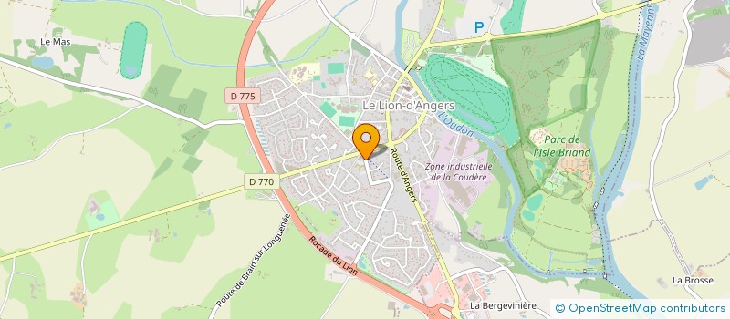 localisation de l'entreprise MADAME ELODIE MOREAU à LE LION D'ANGERS