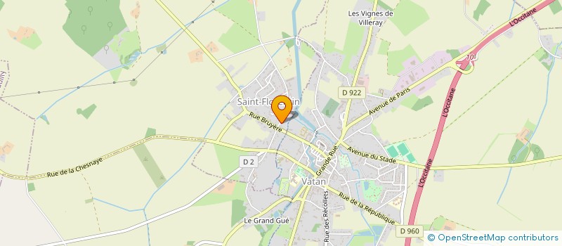 localisation de l'entreprise MADAME ELODIE MOREAU à SAINT-FLORENTIN