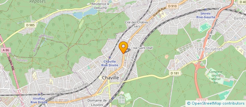 localisation de l'entreprise MADAME ELODIE MOREAU à CHAVILLE