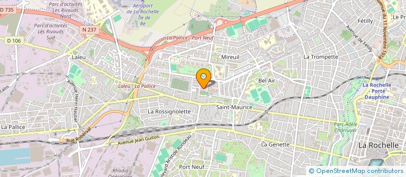 localisation de l'entreprise MADAME ELODIE MOREELS  LA ROCHELLE