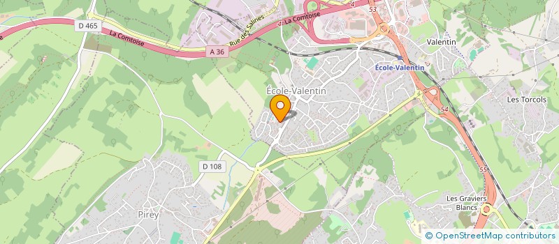 localisation de l'entreprise MADAME ELODIE MOREILLON  ECOLE-VALENTIN