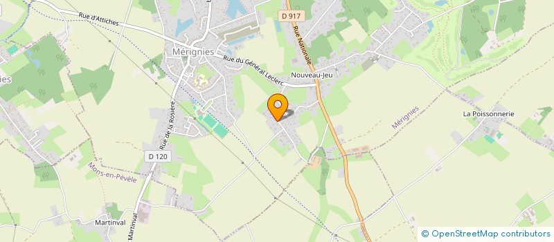 localisation de l'entreprise MADAME ELODIE MORELLE  MERIGNIES