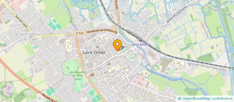 localisation de l'entreprise MADAME ELODIE MOTHERON  SAINT-OMER