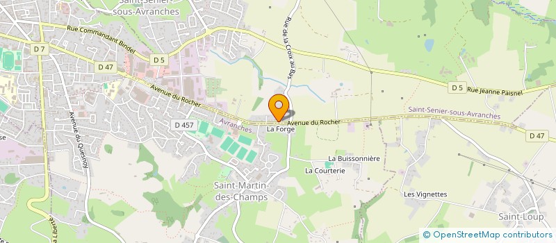 localisation de l'entreprise MADAME ELODIE MOURAT à SAINT-SENIER-SOUS-AVRANCHES