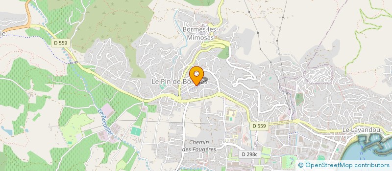 localisation de l'entreprise MADAME ELODIE MULE  BORMES-LES-MIMOSAS