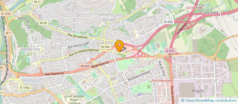 localisation de l'entreprise MADAME ELODIE MULLER à METZ