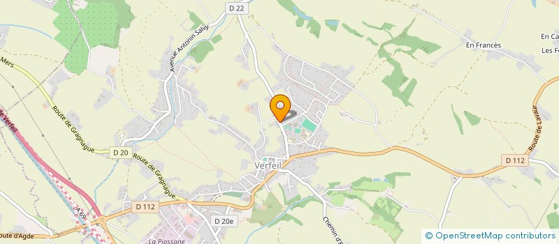 localisation de l'entreprise MADAME ELODIE MUNOZ  VERFEIL