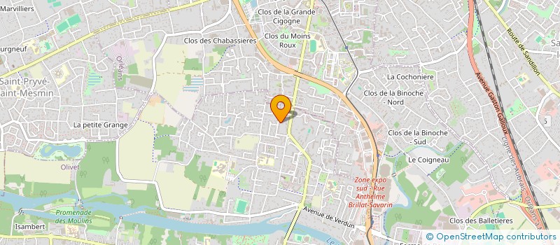 localisation de l'entreprise MADAME ELODIE MUSELET à ORLEANS
