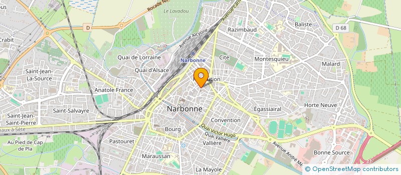 localisation de l'entreprise MADAME ELODIE NACENTA à NARBONNE