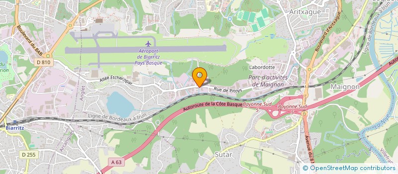 localisation de l'entreprise MADAME ELODIE NGUYEN GIA CAN  ANGLET