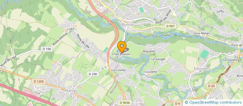 localisation de l'entreprise MADAME ELODIE NICOLE CHENEVAL  FILLINGES