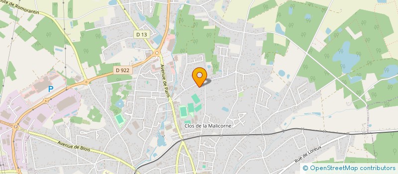 localisation de l'entreprise MADAME ELODIE NORMAND à ROMORANTIN-LANTHENAY
