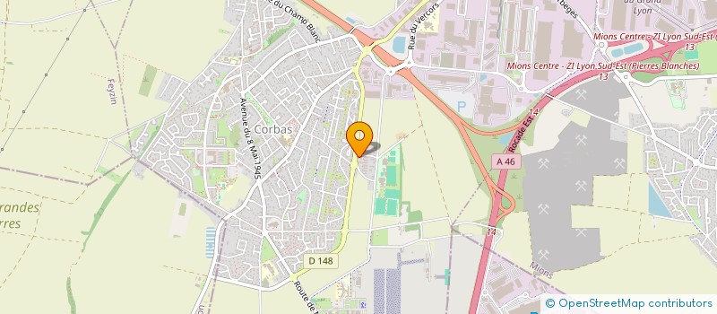 localisation de l'entreprise MADAME ELODIE NOUHAILLAGUET à CORBAS