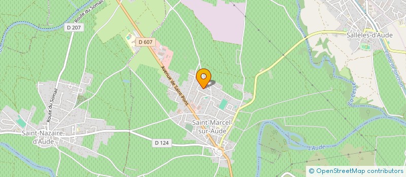 localisation de l'entreprise MADAME ELODIE NURET  SAINT-MARCEL-SUR-AUDE