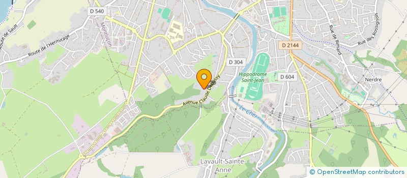 localisation de l'entreprise MADAME ELODIE NURIT  LAVAULT-SAINTE-ANNE