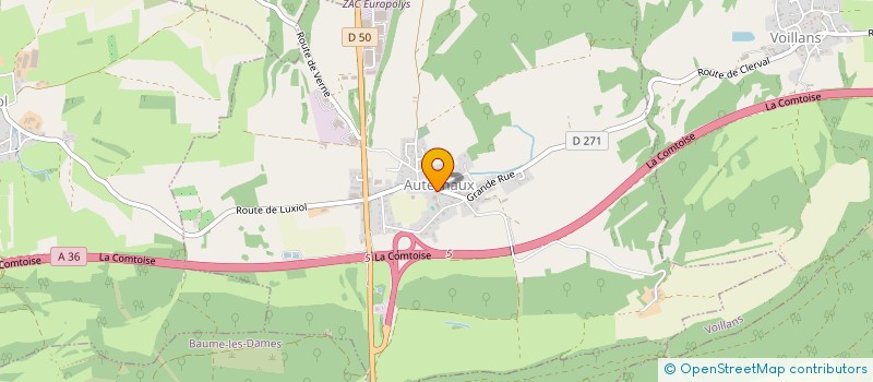 localisation de l'entreprise MADAME ELODIE ORSKI-DAVID  AUTECHAUX