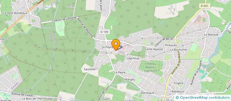 localisation de l'entreprise MADAME ELODIE ORTET  LEOGNAN