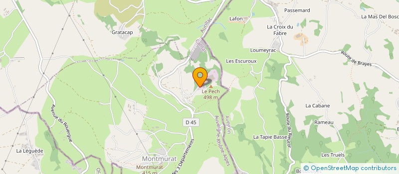 localisation de l'entreprise MADAME ELODIE ORYSIAK à MONTMURAT