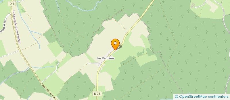 localisation de l'entreprise MADAME ELODIE OUDIN  LA CHAPELLE ST QUILLAIN