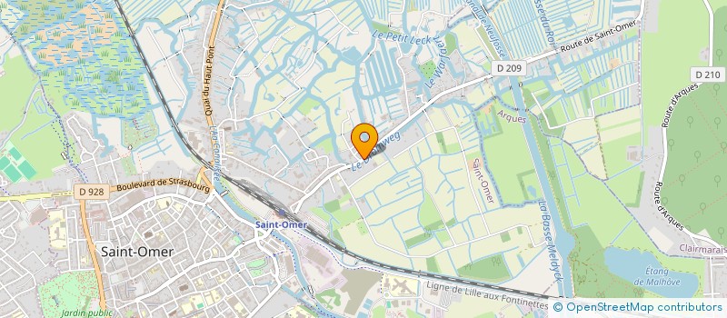 localisation de l'entreprise MADAME ELODIE OURDOUILLIE  SAINT-OMER